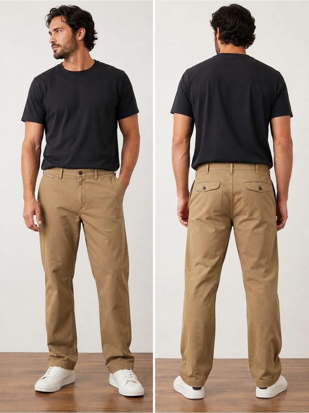 American Eagle Flex Relaxed Straight Chino Pants Men’s 38x32 Khaki NWT